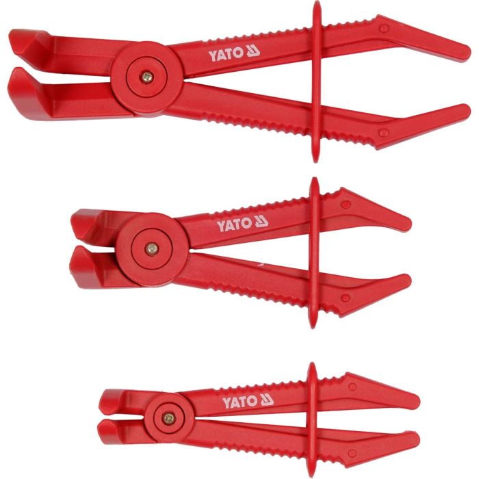 Set 3 Pinze Strozzatubi per Tubi Flessibili, Carburante e Radiatore