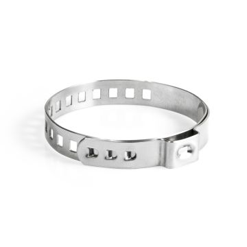 Confezione 50 pz fascette inox universali Cuffie in plastica 20-45 mm
