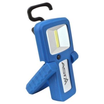Lampada Tascabile Ricaricabile COB LED con Calamita e Gancio Rotante 360°