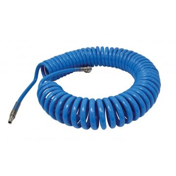 Tubo a Spirale Poliuretano Aria Compressa 12 mt + Raccordi M & F