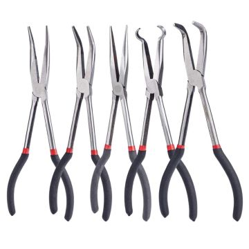 Set Pinze Lunghe in Acciaio al Carbonio + Pinza ad Anello Universale