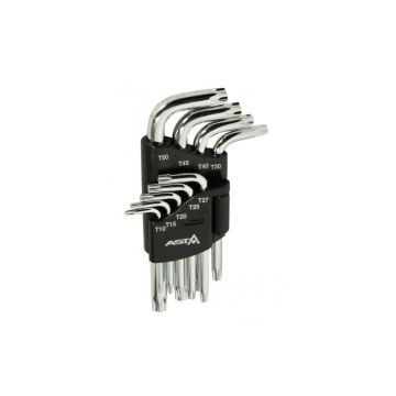 Serie chiavi torx CORTE ad L in acciaio S2 T10 - T50