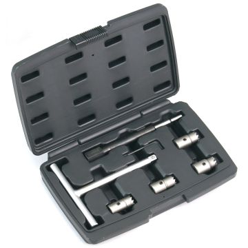 Set frese per sede iniettori 4 pz + chiave esagonale
