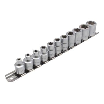 SET DI BUSSOLE 3/8” E-TORX A TESTA PIATTA – 11 pezzi